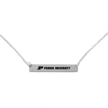 Brass Bar Necklace - Purdue Boilermakers