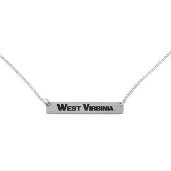 Brass Bar Necklace - West Virginia Mountaineers