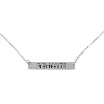 Brass Bar Necklace - Wisconsin-Platteville Pioneers