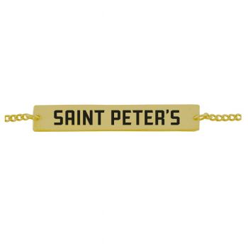 Brass Bar Bracelet - St. Peter's Peacocks