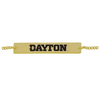 Brass Bar Bracelet - Dayton Flyers
