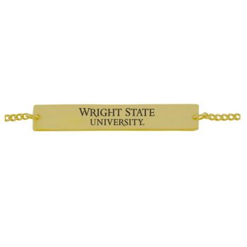 Brass Bar Bracelet - Wright State Raiders