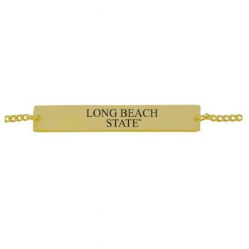 Brass Bar Bracelet - Long Beach State 49ers