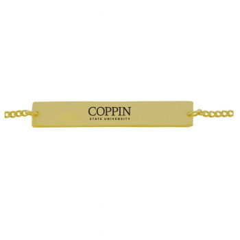 Brass Bar Bracelet - Coppin State Eagles