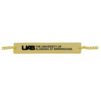 Brass Bar Bracelet - UAB Blazers
