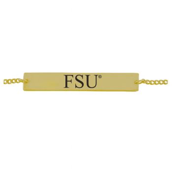Brass Bar Bracelet - Florida State Seminoles
