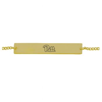 Brass Bar Bracelet - Pittsburgh Panthers