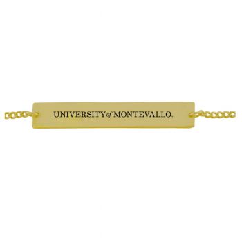 Brass Bar Bracelet - Montevallo Falcons