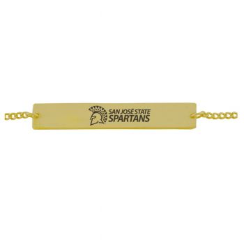 Brass Bar Bracelet - San Jose State Spartans