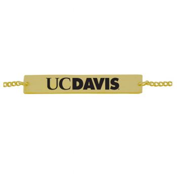 Brass Bar Bracelet - UC Davis Aggies