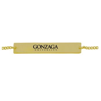 Brass Bar Bracelet - Gonzaga Bulldogs