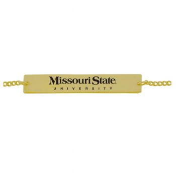 Brass Bar Bracelet - Missouri State Bears