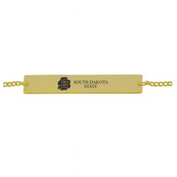 Brass Bar Bracelet - South Dakota State Jackrabbits