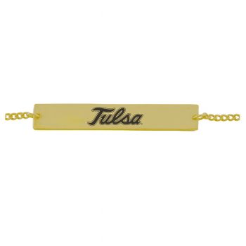 Brass Bar Bracelet - Tulsa Golden Hurricanes
