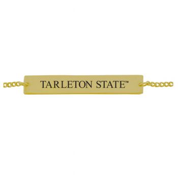 Brass Bar Bracelet - Tarleton State Texans