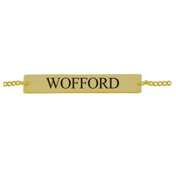 Brass Bar Bracelet - Wofford Terriers