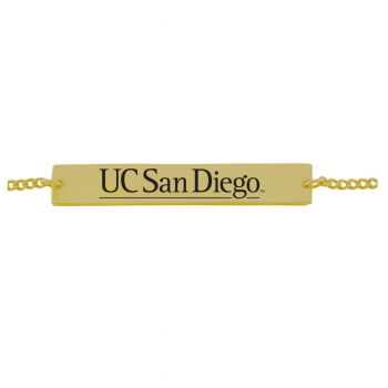 Brass Bar Bracelet - UCSD Tritons
