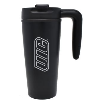 16 oz Insulated Tumbler with Handle - UIC Flames