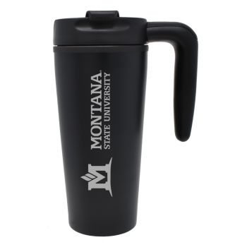 16 oz Insulated Tumbler with Handle - Montana State Bobcats