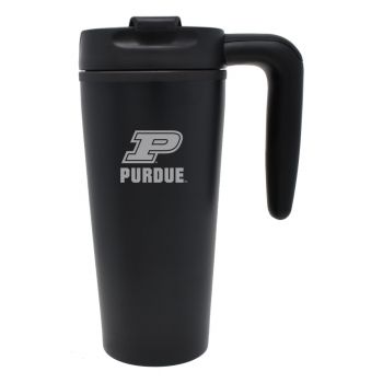 16 oz Insulated Tumbler with Handle - Purdue Boilermakers