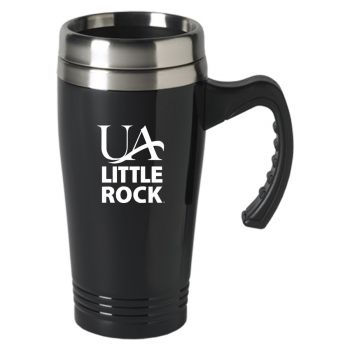 16 oz Stainless Steel Coffee Mug with handle - Arkansas Little Rock Trojans