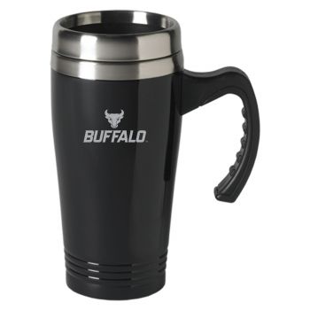 16 oz Stainless Steel Coffee Mug with handle - SUNY Buffalo Bulls