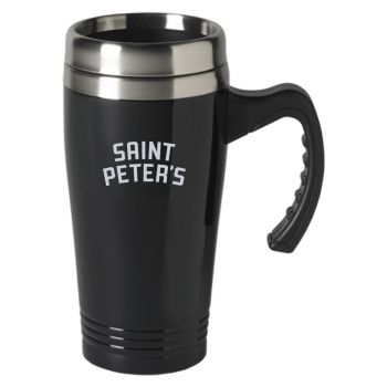 16 oz Stainless Steel Coffee Mug with handle - St. Peter's Peacocks