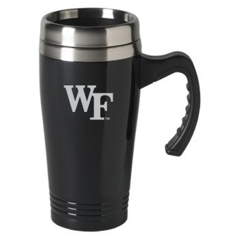 16 oz Stainless Steel Coffee Mug with handle - Wake Forest Demon Deacons