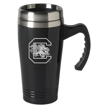 16 oz Stainless Steel Coffee Mug with handle - South Carolina Gamecocks