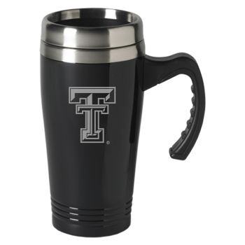 16 oz Stainless Steel Coffee Mug with handle - Texas Tech Red Raiders