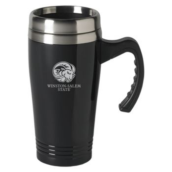16 oz Stainless Steel Coffee Mug with handle - Winston-Salem State University 