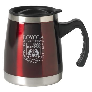 16 oz Stainless Steel Coffee Tumbler - Loyola Ramblers