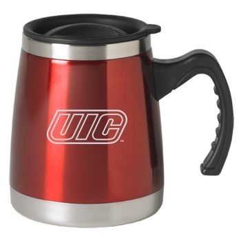 16 oz Stainless Steel Coffee Tumbler - UIC Flames