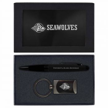 Prestige Pen and Keychain Gift Set - Alaska Anchorage 