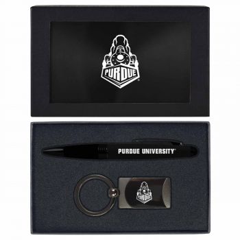 Prestige Pen and Keychain Gift Set - Purdue Boilermakers