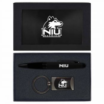Prestige Pen and Keychain Gift Set - NIU Huskies
