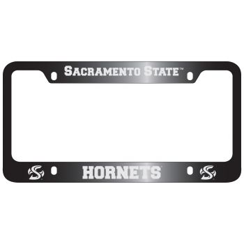 Stainless Steel License Plate Frame - Sacramento State Hornets