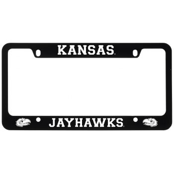 Stainless Steel License Plate Frame - Kansas Jayhawks