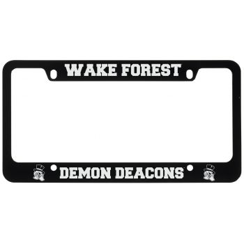 Stainless Steel License Plate Frame - Wake Forest Demon Deacons