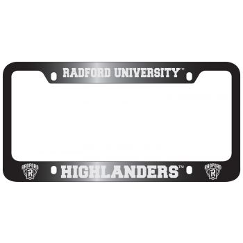Stainless Steel License Plate Frame - Radford Highlanders
