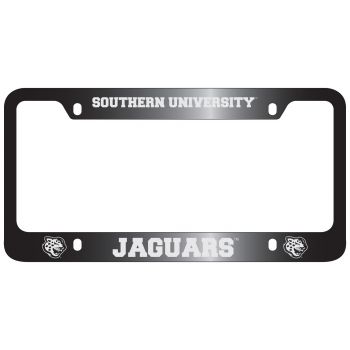 Stainless Steel License Plate Frame - Southern University Jaguars