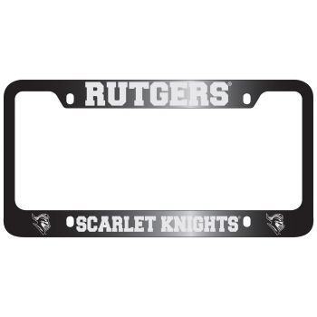 Stainless Steel License Plate Frame - Rutgers Knights