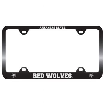 Stainless Steel License Plate Frame - Arkansas State Red Wolves