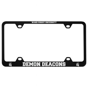 Stainless Steel License Plate Frame - Wake Forest Demon Deacons