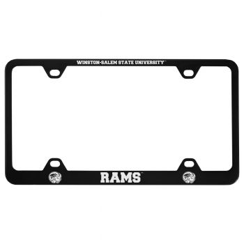 Stainless Steel License Plate Frame - Winston-Salem State University 