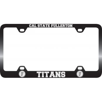 Stainless Steel License Plate Frame - Cal State Fullerton Titans
