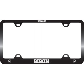 Stainless Steel License Plate Frame - Howard Bison