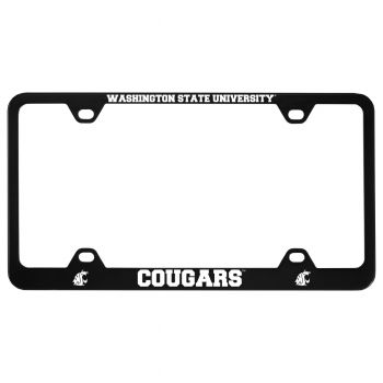 Stainless Steel License Plate Frame - Washington State Cougars