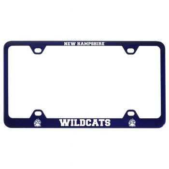 Stainless Steel License Plate Frame - New Hampshire Wildcats