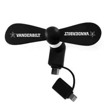 Cell Phone Fan USB and Lightning Compatible - Vanderbilt Commodores